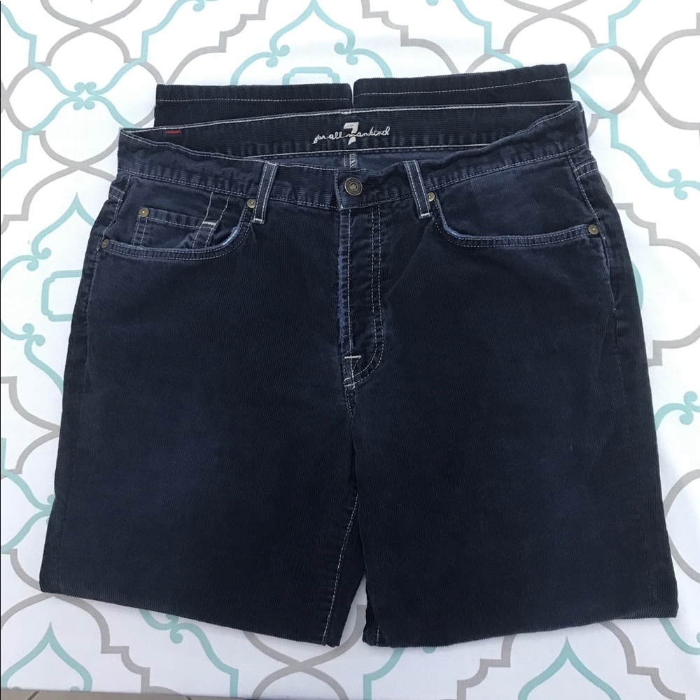 HP 34X27👖AWESOME💙7FAM💙CORDS👖VGUC NAVY CORDUROY - Picture 5 of 8